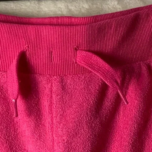 Juicy Couture Hot Pink Shorts Women Size 2XL Carmine Rose Terry Cloth Barbie NWT